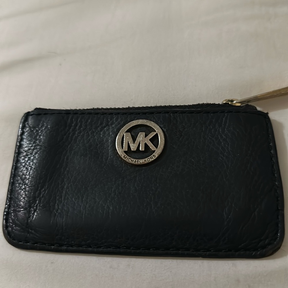 Michael Kors Women's Black coin card purse